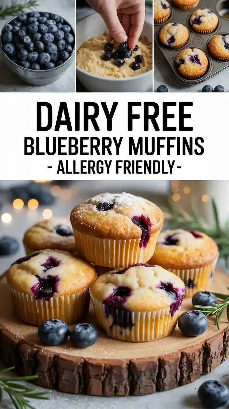 Dairy Free Blueberry Muffins