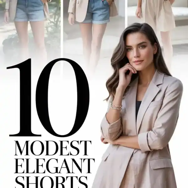 10 Modest Elegant Shorts Outfit Ideas