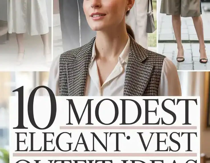 10 Modest Elegant Vest Outfit Ideas
