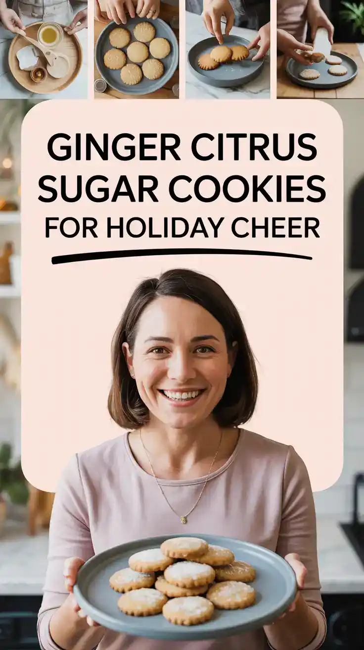 Ginger Citrus Sugar Cookies For Holiday Cheer
