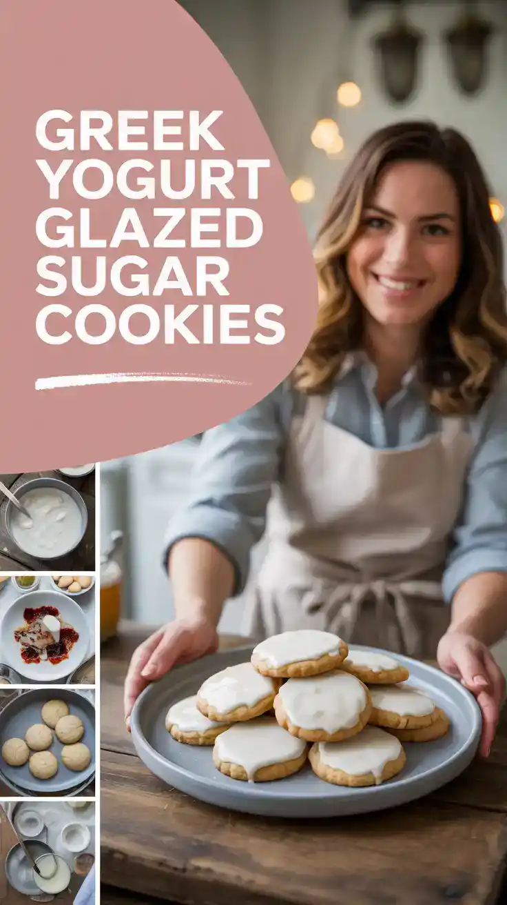 Greek Yogurt Glazed Sugar Cookies