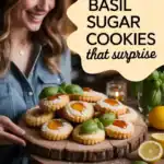 Honey Lemon Basil Sugar Cookies