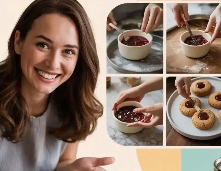 Jam Thumbprint Sugar Cookies In Seasonal Flavors