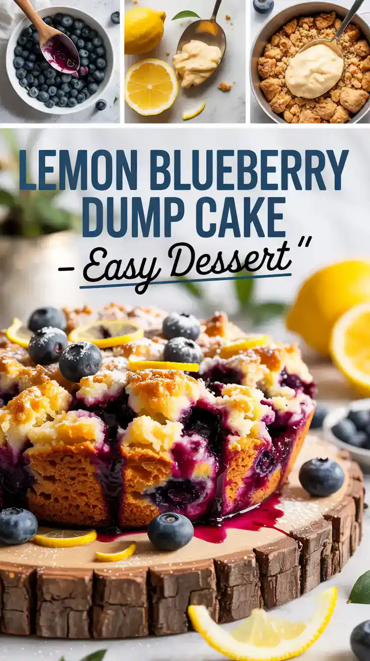 Lemon Blueberry Dump Cake