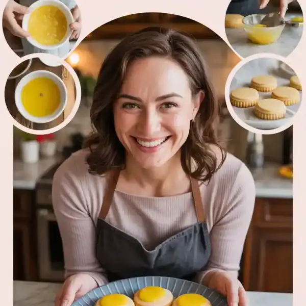 Lemon Curd Filled Sugar Cookies With Bright Pop