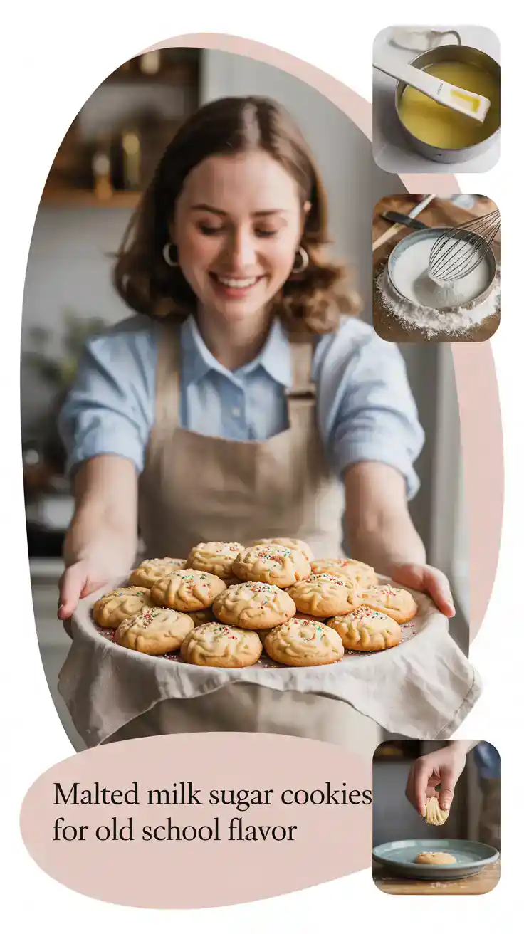 Malted Milk Sugar Cookies