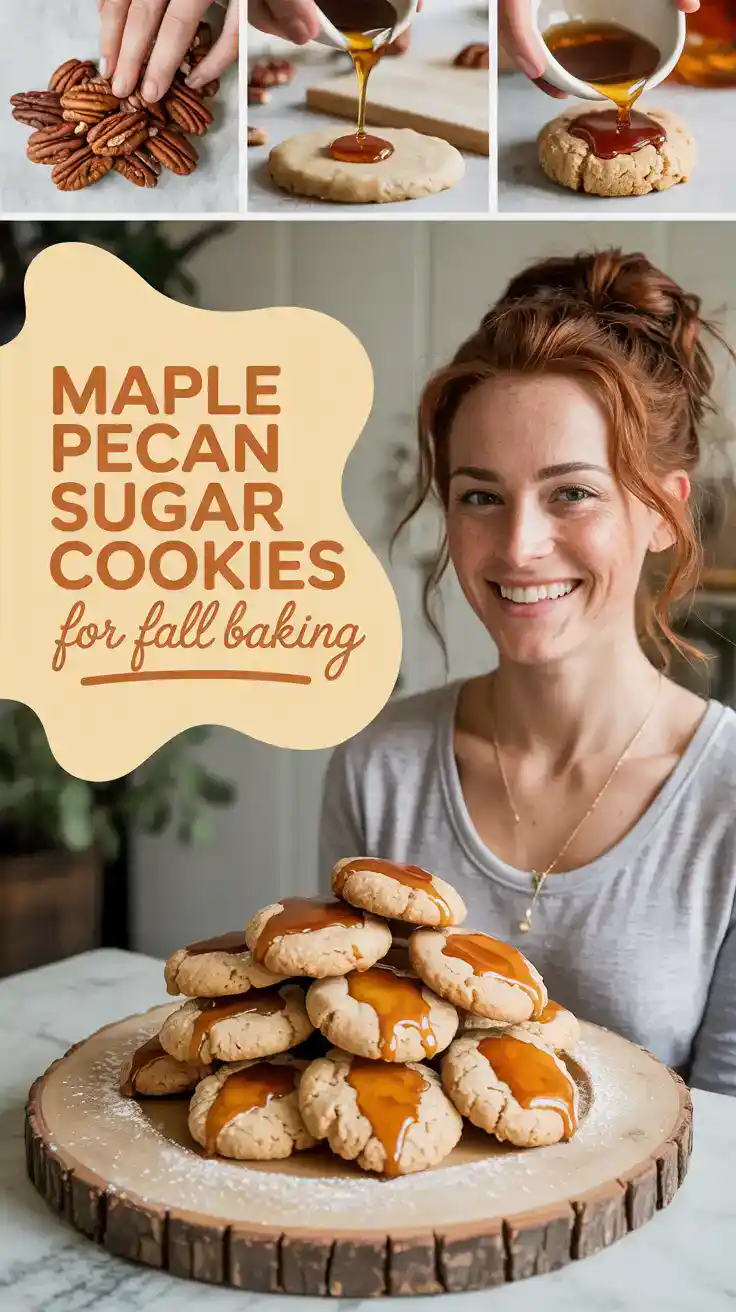 Maple Pecan Sugar Cookies