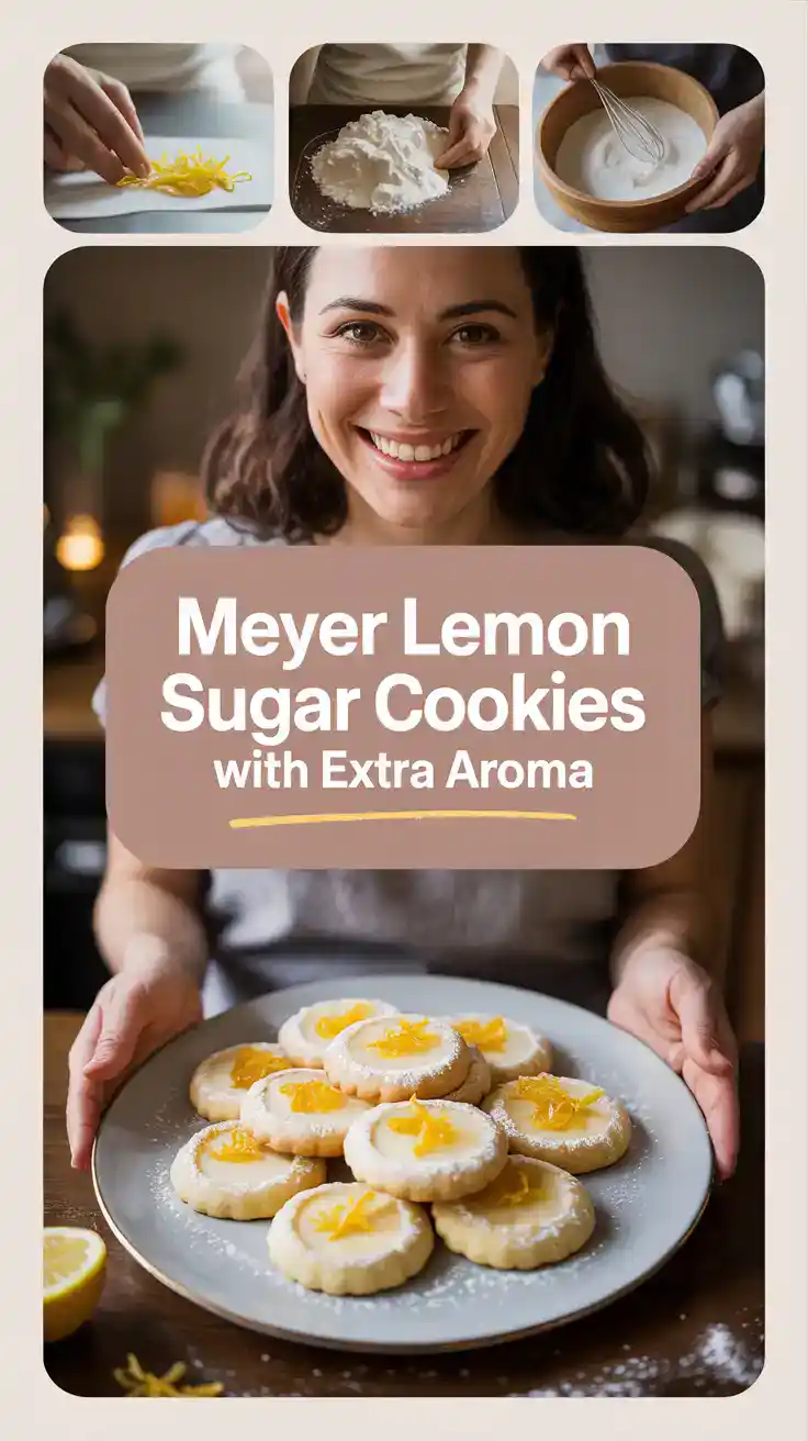 Meyer Lemon Sugar Cookies
