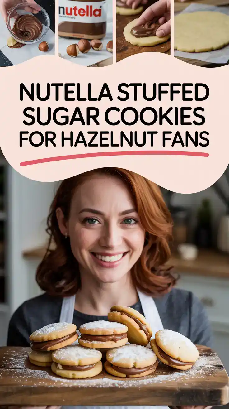 Nutella Stuffed Sugar Cookies