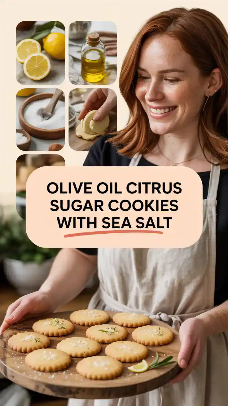 Olive Oil Citrus Sugar Cookies With Sea Salt