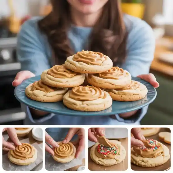 Peanut Butter Swirl Sugar Cookies