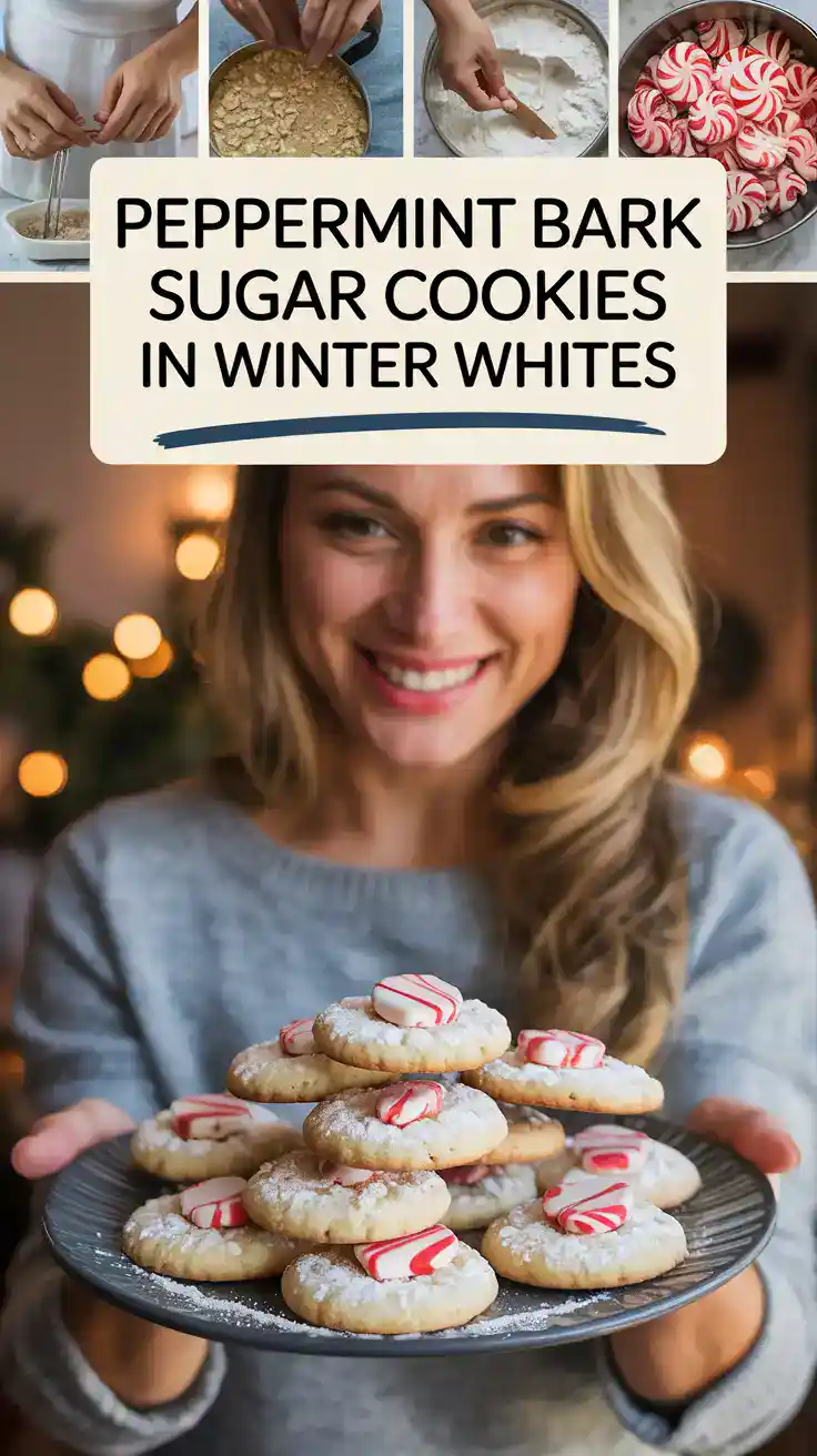 Peppermint Bark Sugar Cookies