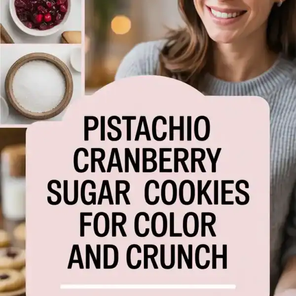 Pistachio Cranberry Sugar Cookies For Color And Crunch
