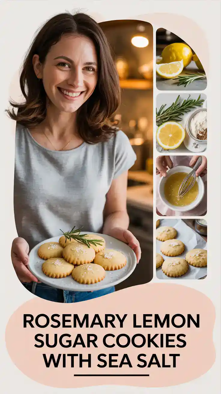 Rosemary Lemon Sugar Cookies