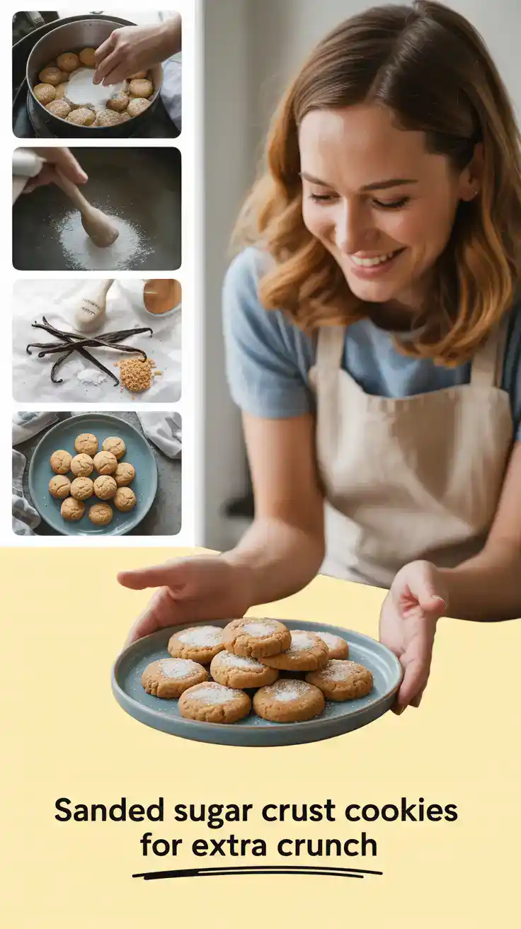 Sanded Sugar Crust Cookies For Extra Crunch