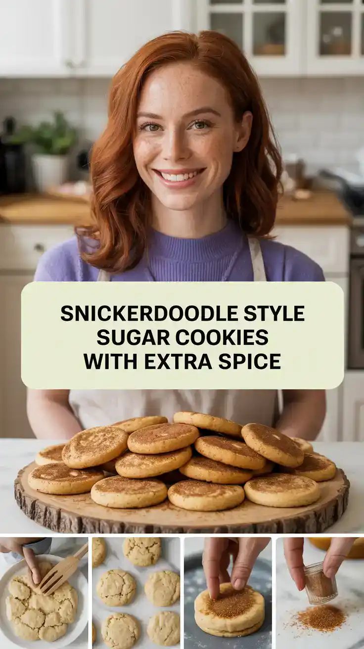 Snickerdoodle Style Sugar Cookies With Extra Spice