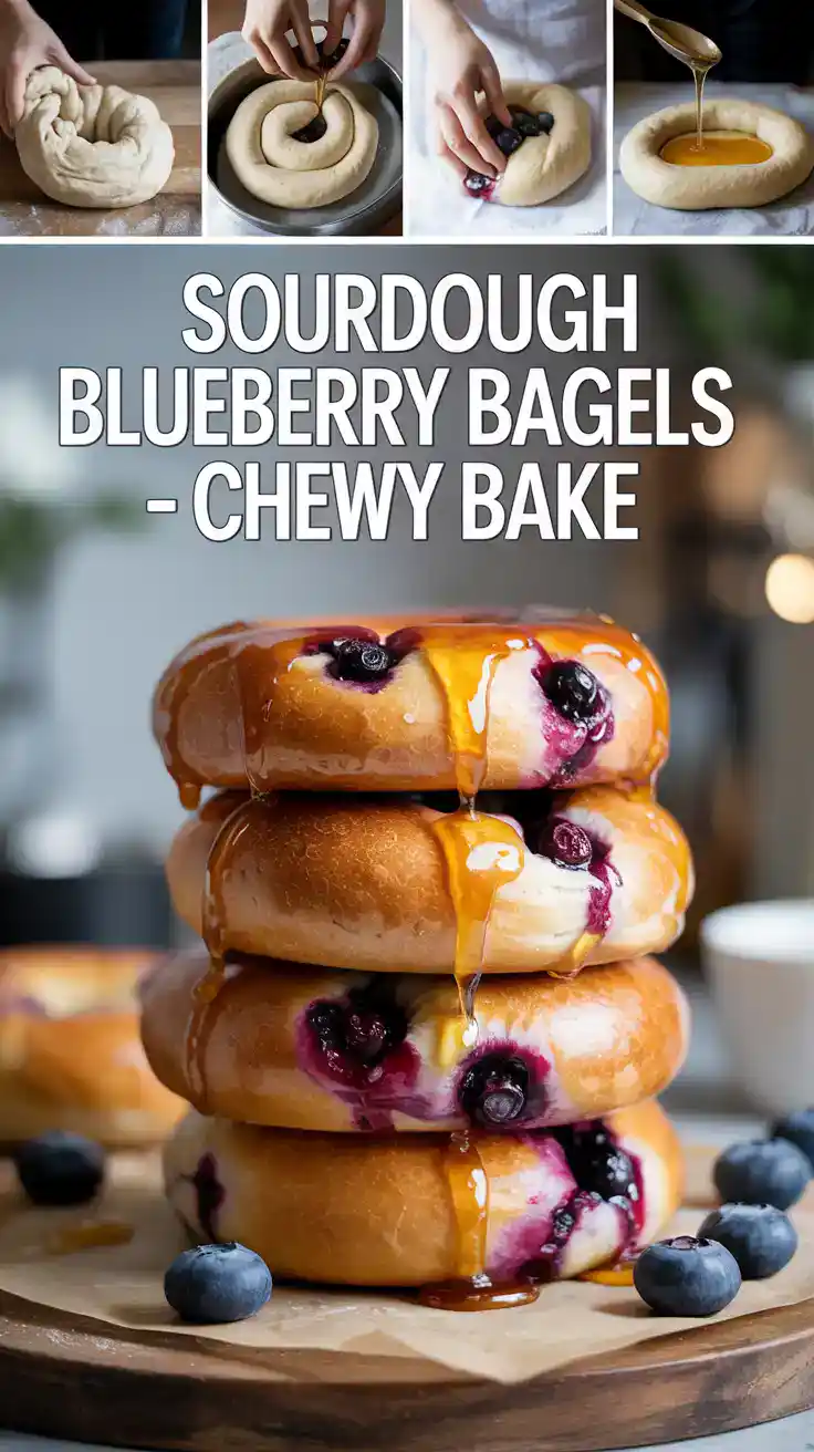 Sourdough Blueberry Bagels