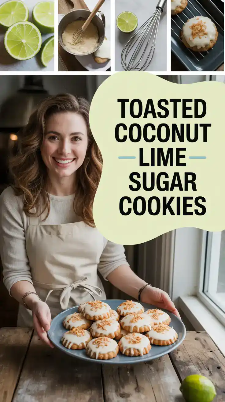 Toasted Coconut Lime Sugar Cookies
