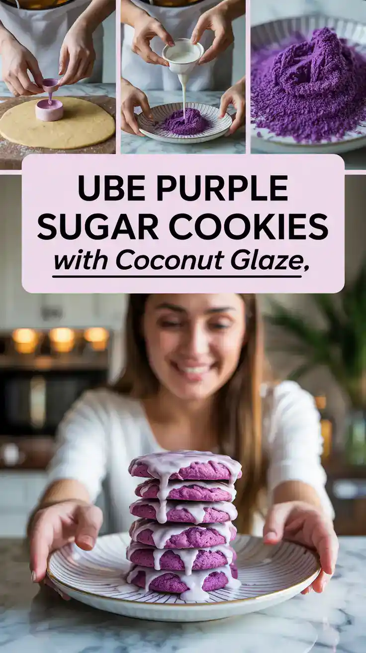 Ube Purple Sugar Cookies