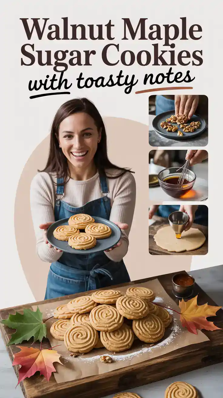Walnut Maple Sugar Cookies